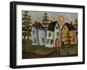 Three Houses 1-Karla Gerard-Framed Giclee Print