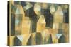 Three Houses and a Bridge; Drei Hauser an Der Brucke-Paul Klee-Stretched Canvas