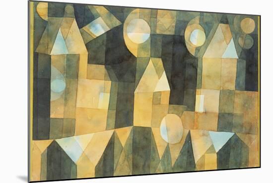 Three Houses and a Bridge; Drei Hauser an Der Brucke-Paul Klee-Mounted Giclee Print