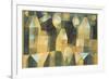 Three Houses and a Bridge; Drei Hauser an Der Brucke-Paul Klee-Framed Giclee Print