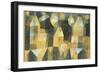 Three Houses and a Bridge; Drei Hauser an Der Brucke-Paul Klee-Framed Giclee Print