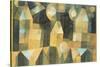 Three Houses and a Bridge; Drei Hauser an Der Brucke-Paul Klee-Stretched Canvas