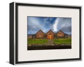 Three Houses with a Grass Roof-Trey Ratcliff-Framed Photographic Print