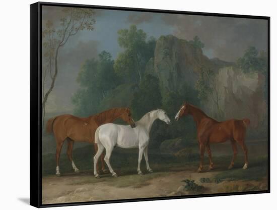 Three Hunters in a Rocky Landscape, 1775-Sawrey Gilpin-Framed Stretched Canvas