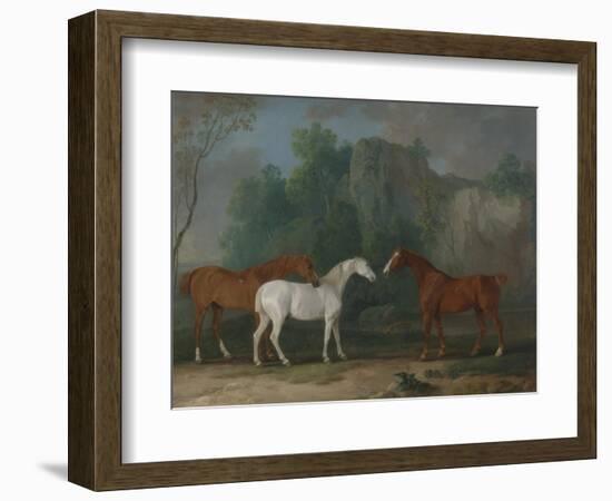 Three Hunters in a Rocky Landscape, 1775-Sawrey Gilpin-Framed Giclee Print