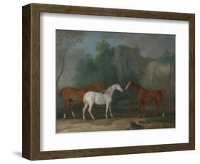 Three Hunters in a Rocky Landscape, 1775-Sawrey Gilpin-Framed Giclee Print