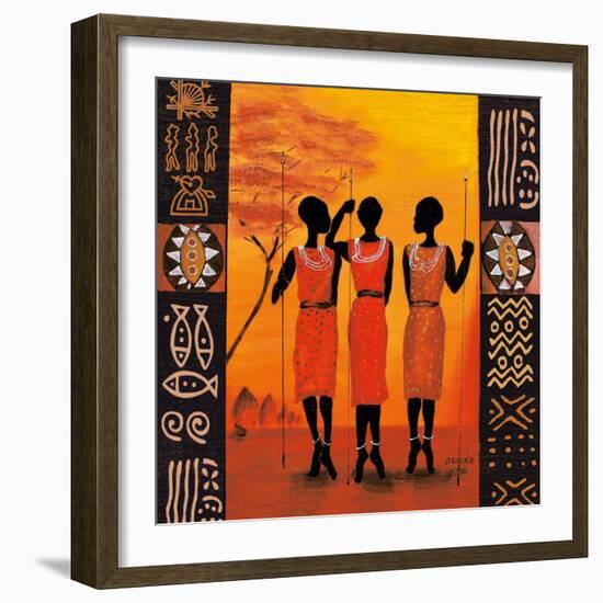 Three Hunters-Izabella Dahlke-Framed Art Print