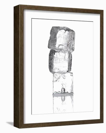 Three Ice Cubes in a Pile-Kai Stiepel-Framed Photographic Print