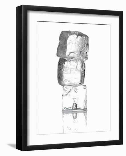 Three Ice Cubes in a Pile-Kai Stiepel-Framed Photographic Print