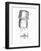 Three Ice Cubes in a Pile-Kai Stiepel-Framed Photographic Print