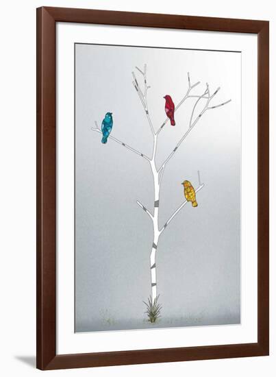 Three in a Tree-Marvin Pelkey-Framed Art Print