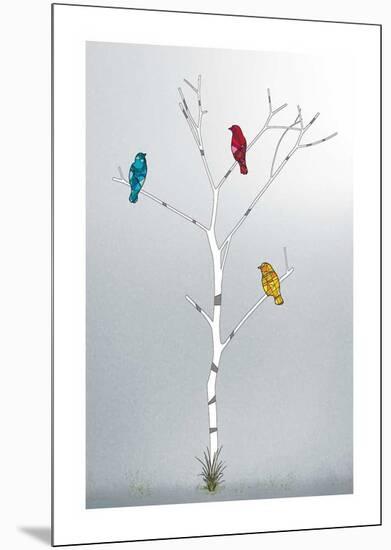 Three in a Tree-Marvin Pelkey-Mounted Art Print