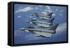 Three Italian Air Force Ef2000 Aircraft in Flight over the Mediterranean-Stocktrek Images-Framed Stretched Canvas