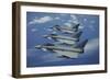 Three Italian Air Force Ef2000 Aircraft in Flight over the Mediterranean-Stocktrek Images-Framed Photographic Print