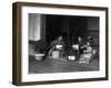 Three Japanese Children Having a Tea Party Photograph - Japan-Lantern Press-Framed Art Print