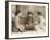 Three Japanese Geisha Girls Playing Go-null-Framed Photographic Print