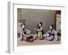 Three Japanese Girls Playing Traditional Japanese Instruments-null-Framed Giclee Print