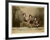 Three Japanese Women in a Rowing Boat-null-Framed Photographic Print