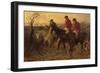 Three Jolly Huntsmen, 1878 (Oil on Canvas)-Randolph Caldecott-Framed Giclee Print