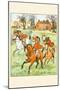 Three Jovial Horsemen Tooting their Hunting Horns-Randolph Caldecott-Mounted Premium Giclee Print