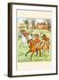 Three Jovial Horsemen Tooting their Hunting Horns-Randolph Caldecott-Framed Art Print