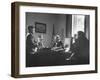 Three Judges Conferring with Ivan Pirecnik, Who Is Thanking Justice William Clark for Book-null-Framed Photographic Print
