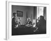 Three Judges Conferring with Ivan Pirecnik, Who Is Thanking Justice William Clark for Book-null-Framed Photographic Print