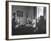 Three Judges Conferring with Ivan Pirecnik, Who Is Thanking Justice William Clark for Book-null-Framed Photographic Print