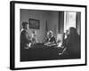 Three Judges Conferring with Ivan Pirecnik, Who Is Thanking Justice William Clark for Book-null-Framed Photographic Print