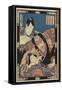 Three Kabuki Actors-Ugatawa Toyokuni III-Framed Stretched Canvas