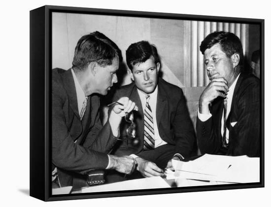 Three Kennedy Brothers at Rackets Hearing-null-Framed Stretched Canvas