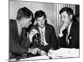 Three Kennedy Brothers at Rackets Hearing-null-Mounted Photo