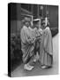 Three Kindergarteners Graduating Today-Nina Leen-Stretched Canvas