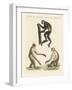 Three Kinds of Monkeys-null-Framed Giclee Print