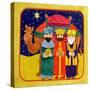 Three Kings and Camel-Linda Benton-Stretched Canvas
