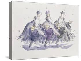 Three Kings Dancing a Jig-Joanna Logan-Stretched Canvas