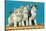 Three Kittens on a Basket-null-Stretched Canvas