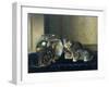 Three Kittens Watching Goldfish-Horatio Henry Couldery-Framed Giclee Print