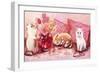 Three Kittens-Judy Mastrangelo-Framed Giclee Print