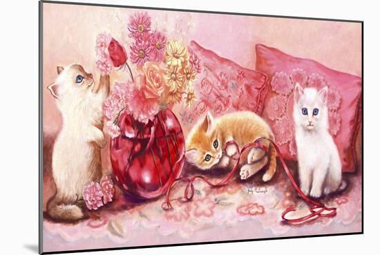 Three Kittens-Judy Mastrangelo-Mounted Giclee Print