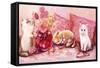 Three Kittens-Judy Mastrangelo-Framed Stretched Canvas