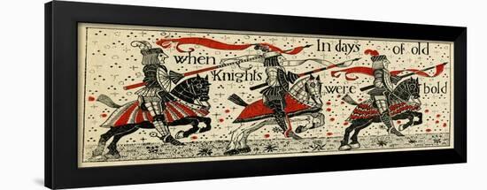 Three Knights on Horseback-null-Framed Art Print