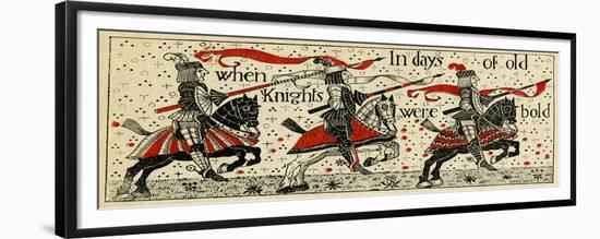 Three Knights on Horseback-null-Framed Premium Giclee Print