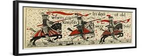 Three Knights on Horseback-null-Framed Premium Giclee Print
