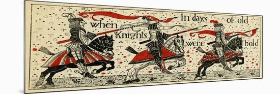 Three Knights on Horseback-null-Mounted Premium Giclee Print