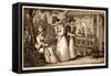 Three Ladies Gardening by the Potting Shed C.1820s-null-Framed Stretched Canvas