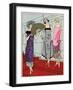 Three Ladies in Evening Dresses by Paul Poiret and Beer-null-Framed Art Print