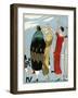 Three Ladies in Outfits by Molyneux and Doucet-null-Framed Art Print