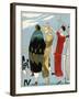 Three Ladies in Outfits by Molyneux and Doucet-null-Framed Art Print