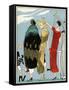 Three Ladies in Outfits by Molyneux and Doucet-null-Framed Stretched Canvas